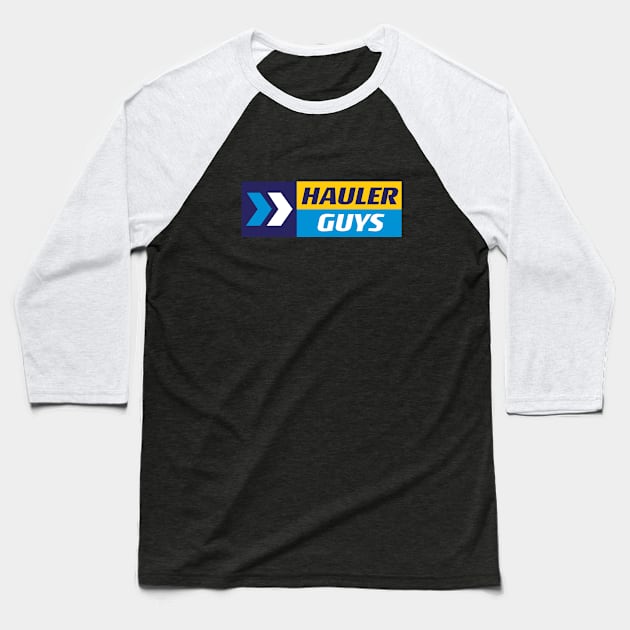 Hauler Guys Horizontal front and back design Baseball T-Shirt by Speed & Sport Adventures